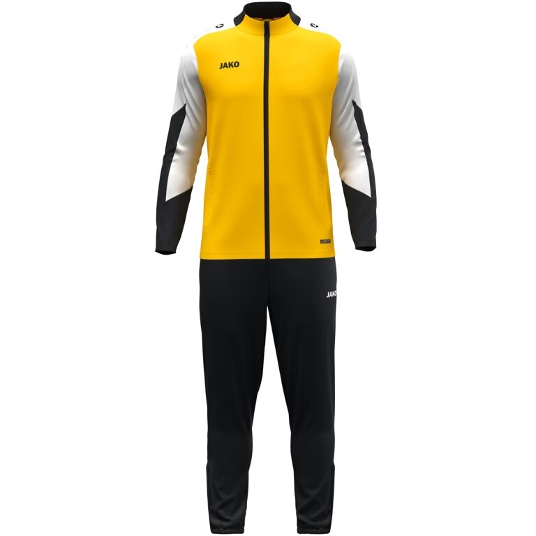 JAKO Training Suit Polyester Dynamic (Jacket and Trousers, sporty cut) yellow/white/black children