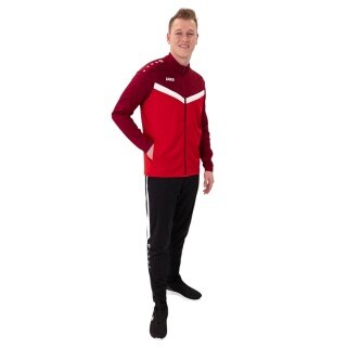JAKO Polyester Training Suit Iconic (Jacket and Trousers, sporty cut) red/wine red men's