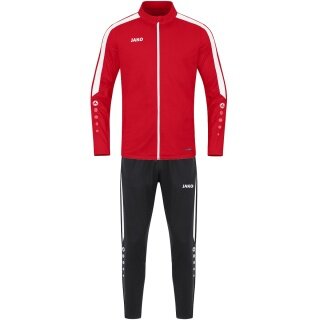 JAKO Training Suit Polyester Power (Jacket and Trousers) Red/Black Men