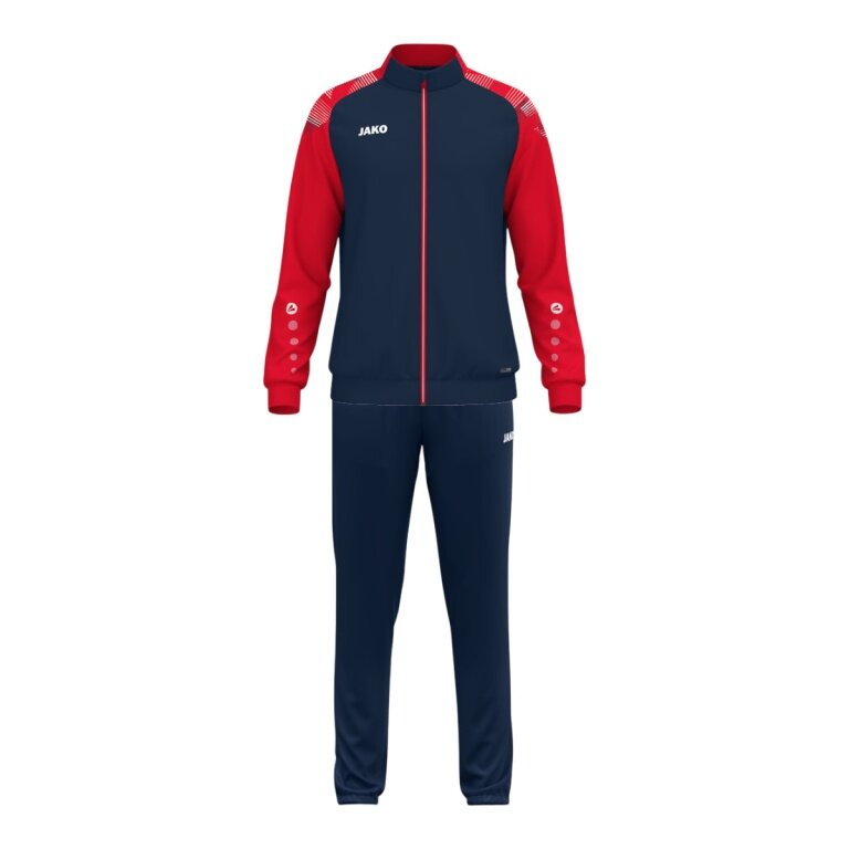 JAKO Tracksuit (Polyester Suit) Sonic - 100% recycled Polyester - navy blue/red Boys
