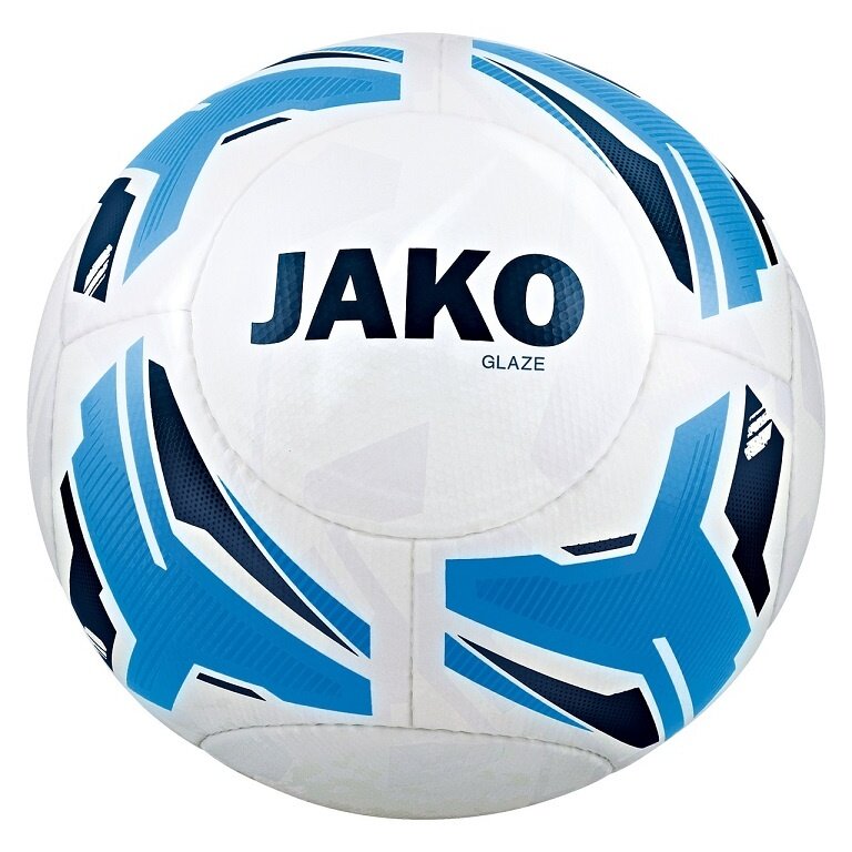 JAKO Training Ball Glaze (Size 5) white/blue - 1 Ball