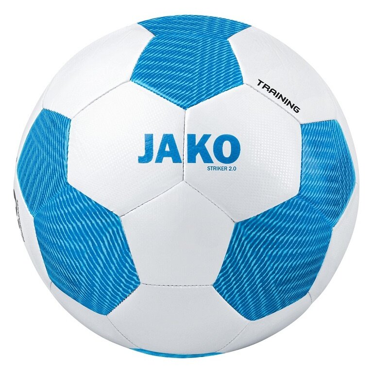 JAKO Training Ball Striker 2.0 (Size 5) white/blue- 1 Ball