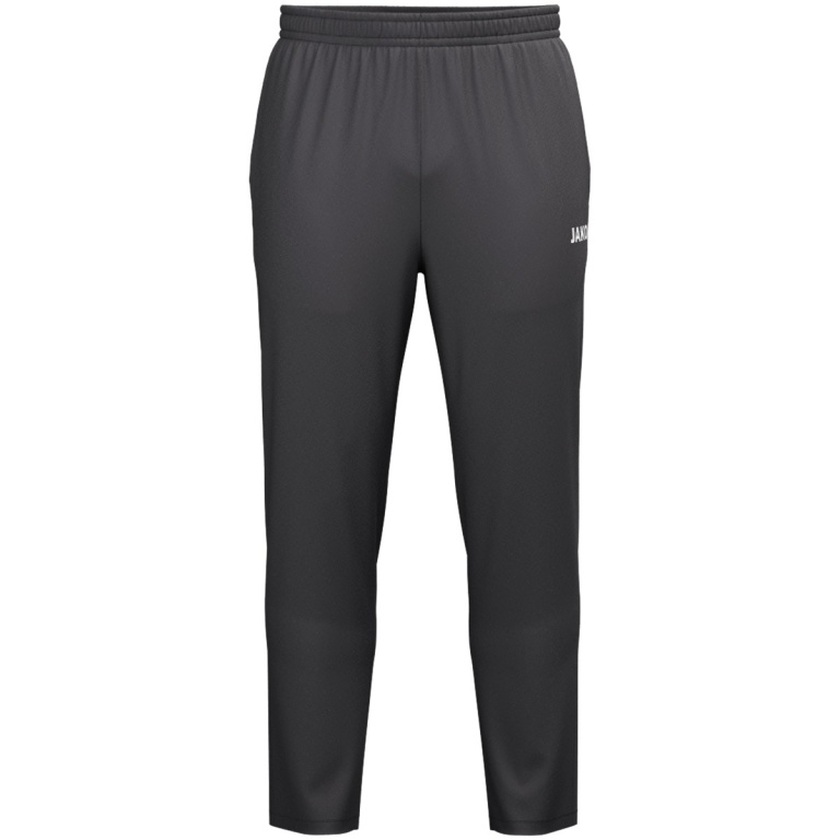 JAKO Training Trousers One Webhose (Side Pockets with Zipper) Long Anthracite Grey Kids