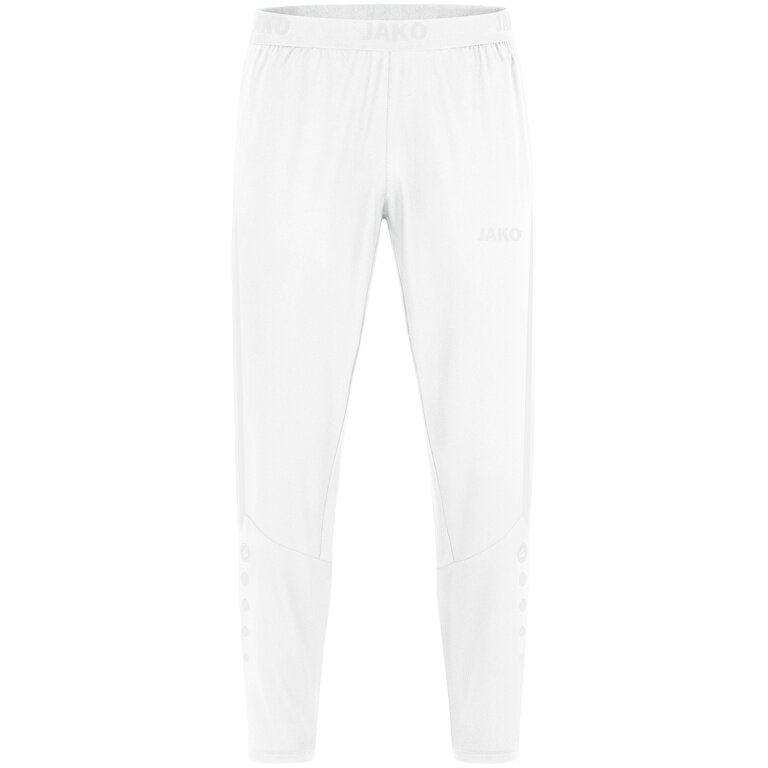 JAKO Sport and Leisure Trousers Power (Stretch-Micro-Twill) long white Men
