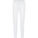 JAKO Training Pants (Polyester Pants) Power (elastic, side pockets with zipper) long white Women