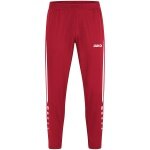 JAKO Sport and Leisure Trousers Power (Stretch-Micro-Twill) long red/white Men