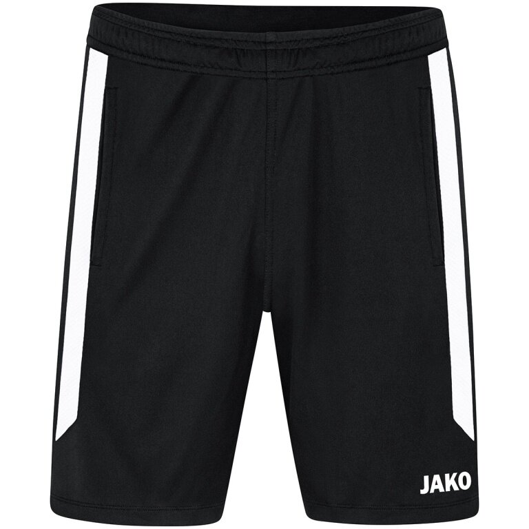 JAKO Training Shorts Power (Polyester Interlock, elastic, durable) short black/white Kids