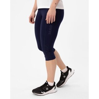 JAKO Training Trousers Tight Capri Power (fitted, comfortable fit) navy blue ladies