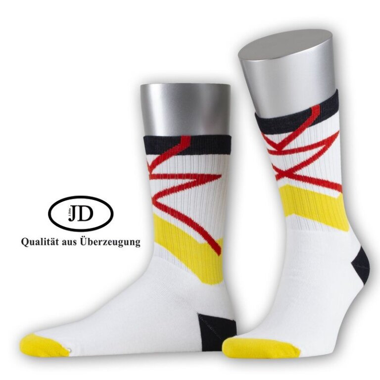 JD Sports Sock Jordan-O.White Laces (Organic Cotton) white/multicoloured - 1 Pair