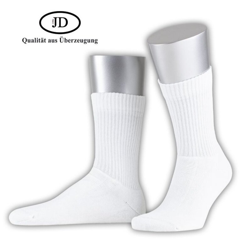 JD Tennis Socks Crew Sport White - 1 Pair