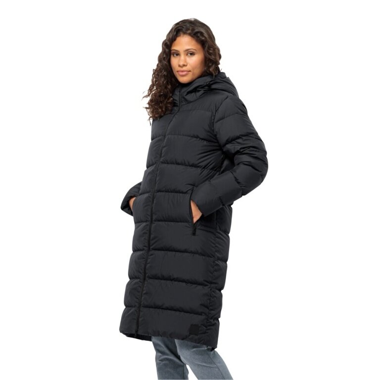 Jack Wolfskin Winter Down Coat Frozen Palace (windproof, water-repellent) black ladies