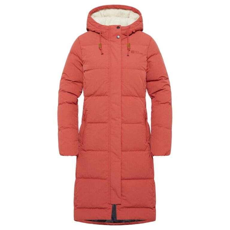 Jack Wolfskin Winter Down Coat Nordlicht (Fleece Lining) red Ladies