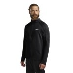 Jack Wolfskin Prelight Full Zip Fleece Jacket (quick-drying, breathable) black men's