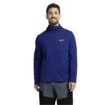 Jack Wolfskin Litestride Hooded Full Zip Fleece Jacket (with hood, elastic material) orchid blue men's