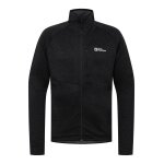 Jack Wolfskin Taiga Full Zip Fleece Jacket (elastic cuffs) black men's
