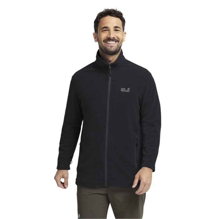Jack Wolfskin Taunus 100 Full Zip Fleece Jacket (lightweight, breathable) black men's