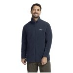 Jack Wolfskin Taunus 100 Full Zip Fleece Jacket (lightweight, breathable) midnight blue men's