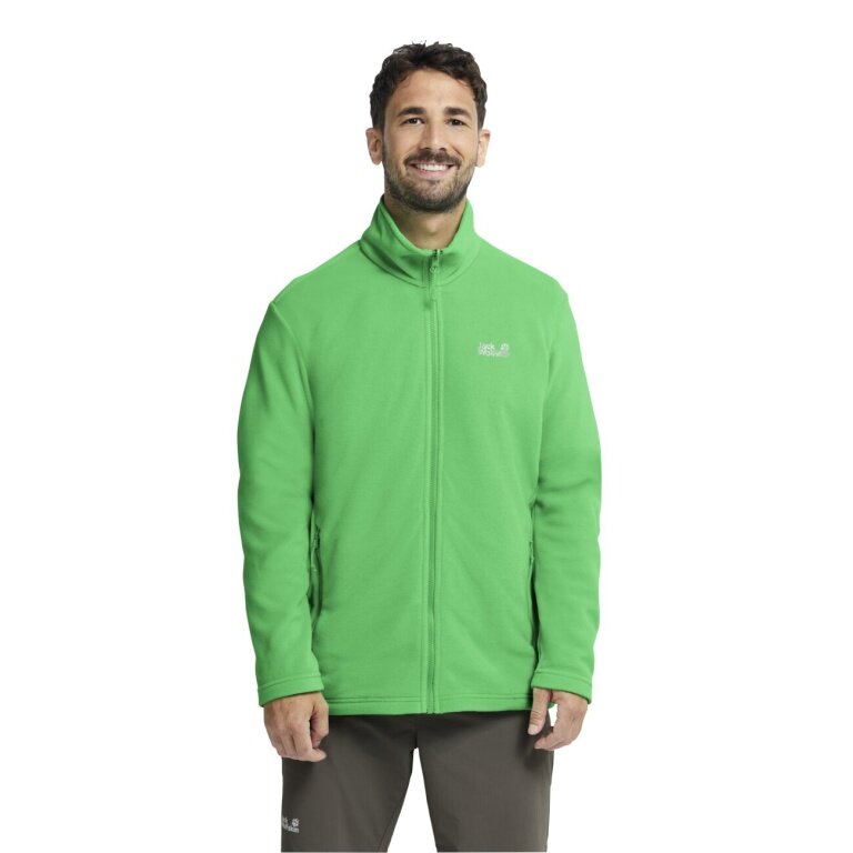 Jack Wolfskin Taunus 100 Full Zip Fleece Jacket (lightweight, breathable) green men's