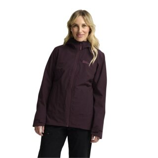 Jack Wolfskin All-Season Jacket Moonrise 3in1 2025 (waterproof and windproof, with fleece inner jacket) purple/violet ladies