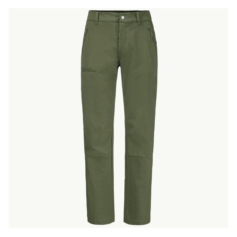 Jack Wolfskin Softshell Pants Activate XT (highly breathable, water and wind resistant) khaki/green Men