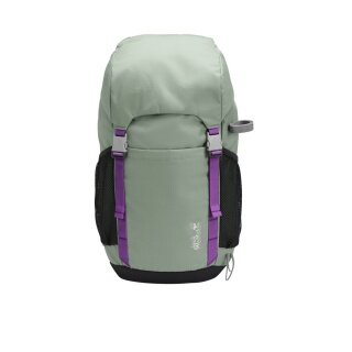Jack Wolfskin Children's Hiking Backpack Explorer (comfortable carrying system, for children aged 6 and up) sage green 20 litres