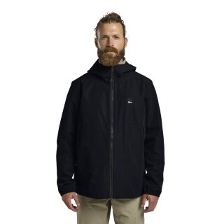 Jack Wolfskin Rain Jacket Terraview 2-Layer (waterproof, breathable, elastic cuffs) 2025 navy blue men's