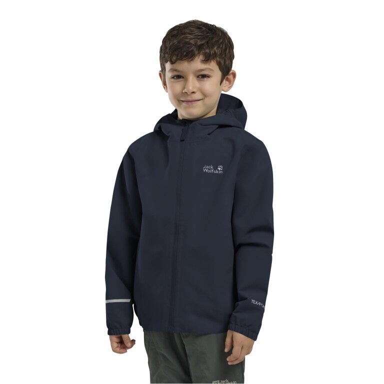 Jack Wolfskin Flaze Rain Jacket (windproof, waterproof, breathable) midnight blue children