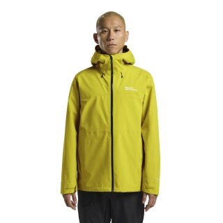 Jack Wolfskin Hiking Jacket/Rain Jacket Highest Peak 3-Layer (waterproof, windproof, breathable) yellow Men's