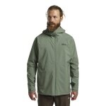 Jack Wolfskin Prelight 2.5 Layer LT Rain Jacket (lightweight, waterproof, breathable) eucalyptus green men's