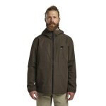 Jack Wolfskin Rain Jacket Terraview 2-Layer (waterproof, breathable, elastic cuffs) 2025 brown men's