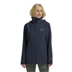 Jack Wolfskin Trailtime Rain Jacket 2-Layer (waterproof, breathable) navy blue ladies