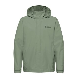Jack Wolfskin Trailtime Rain Jacket 2-Layer (waterproof, breathable) light green men's