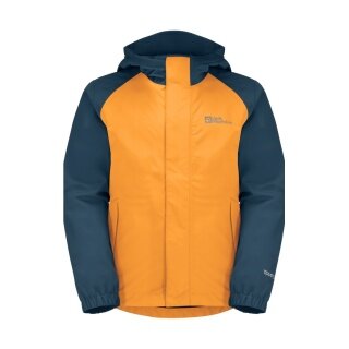 Jack Wolfskin Rain Jacket Tucan (lightweight, windproof, waterproof) orange Kids