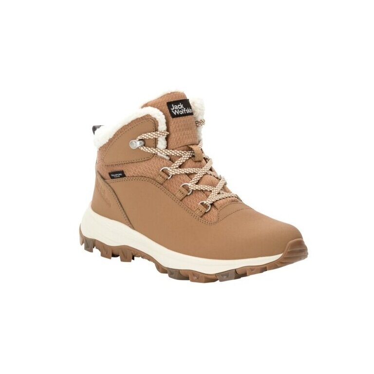 Jack Wolfskin Winter Shoes Everquest Mid Texapore (warm, waterproof, PFC-Free) sand brown Women