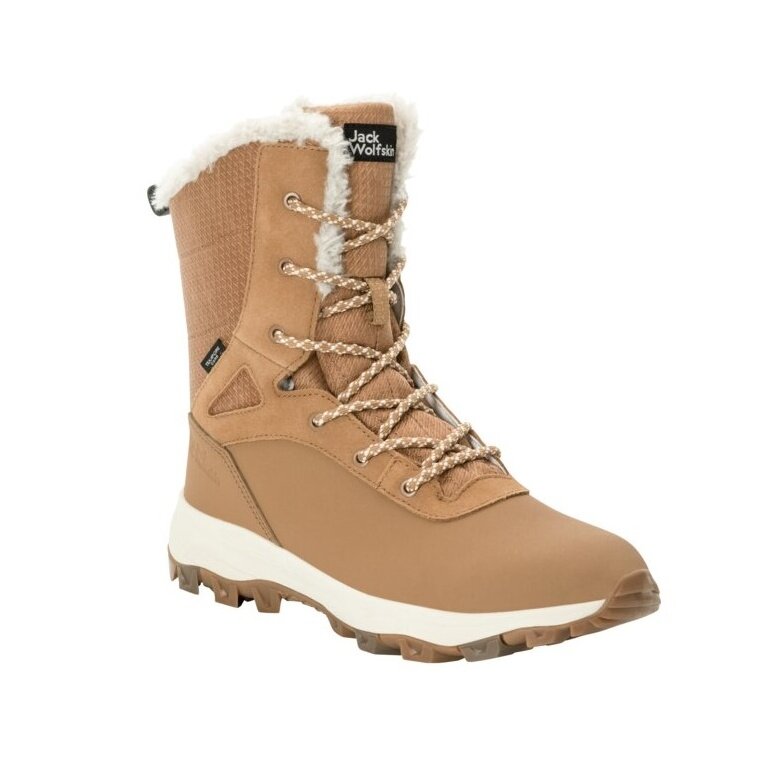 Jack Wolfskin Winter Shoes Everquest Snow High Texapore (warm, waterproof, PFC-Free) sand brown Women