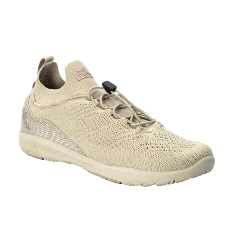 Jack Wolfskin Sneaker Spirit Knit Low (everyday shoes, lightweight and flexible sole) sand brown Women