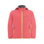 Jack Wolfskin Softshell Jacket Fourwinds (windproof, lined) 2025 sunset pink/coral girls (164-176)
