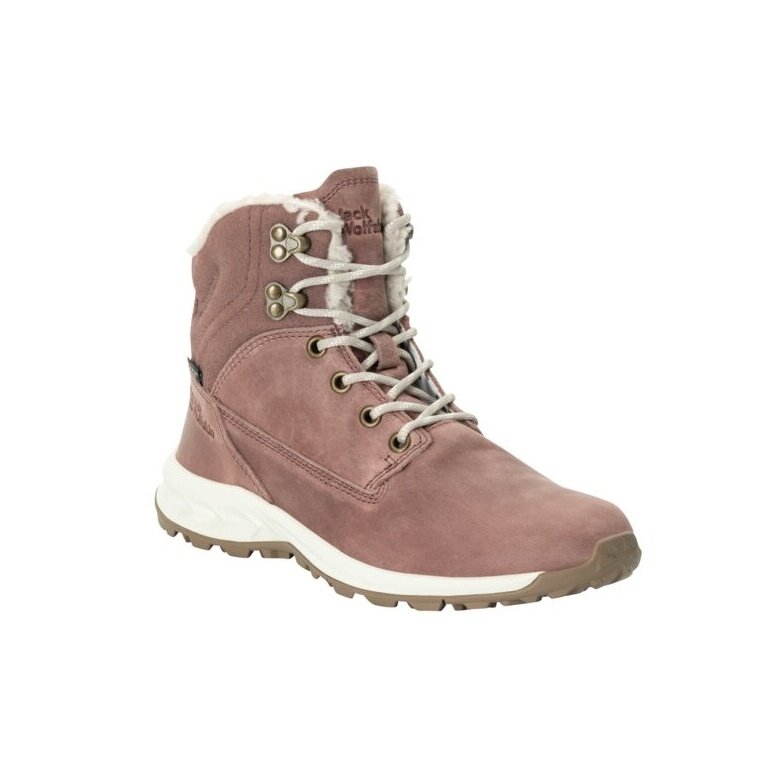 Jack Wolfskin Winter Boots Queenstown City Texapore Mid (Leather, Waterproof) Pink Women