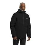 Jack Wolfskin Icecape Down 3-in-1 Transition Hiking Jacket (waterproof, windproof, breathable) black men's