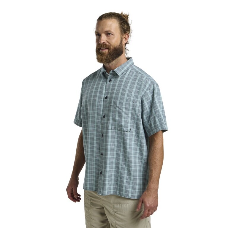 Jack Wolfskin Meseta Hiking Shirt (quick-drying, breathable) Short Sleeve navy blue Men's