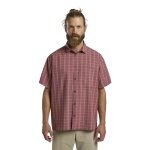 Jack Wolfskin Meseta Hiking Shirt (quick-drying, breathable) Short Sleeve Pink Men's