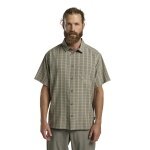 Jack Wolfskin Meseta Hiking Shirt (quick-drying, breathable) Short Sleeve brown Men's