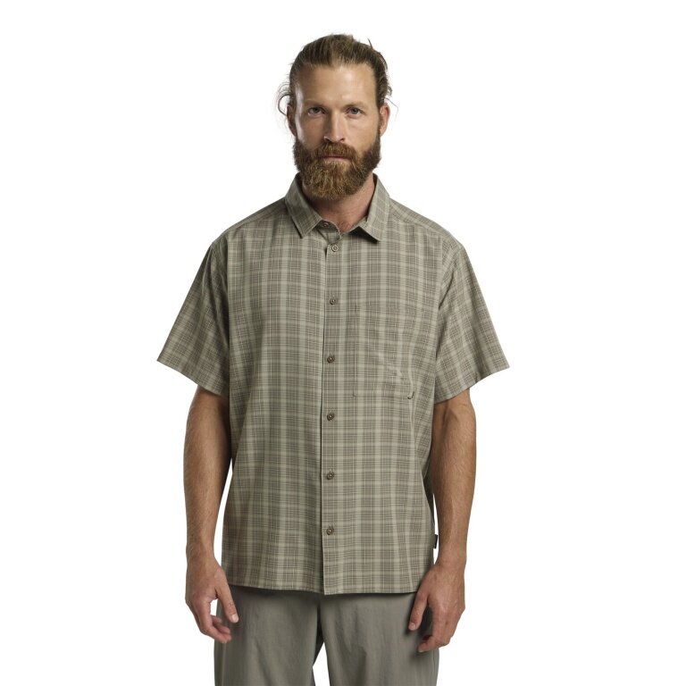 Jack Wolfskin Meseta Hiking Shirt (quick-drying, breathable) Short Sleeve brown Men's