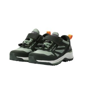 Jack Wolfskin Villi Hiker Texapore Low Walking Shoes (waterproof, breathable) dark green/mint children