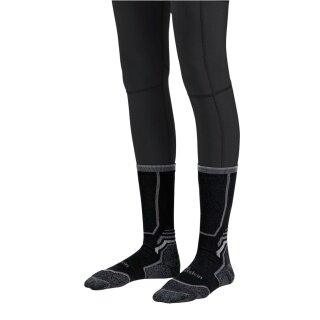 Jack Wolfskin Trek Merino CL Crew Walking Socks (Merino Wool Blend, Breathable) black - 1 Pair