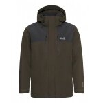 Jack Wolfskin Winter Jacket Jasper Pro 2-Layer (waterproof, windproof) dark green/black men's