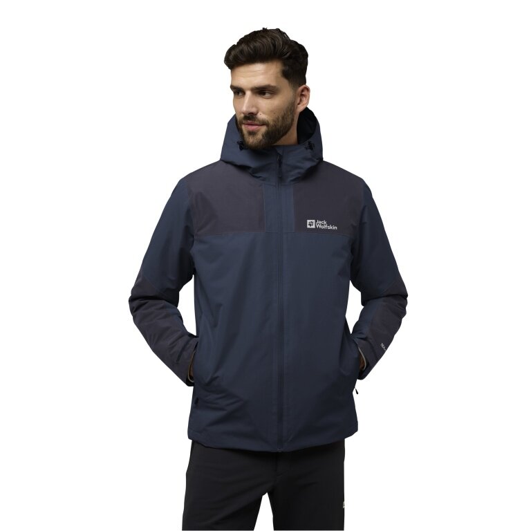 Jack Wolfskin Winter Jacket Jasper 2025 (very water- and windproof, breathable) midnight blue/sky blue men's