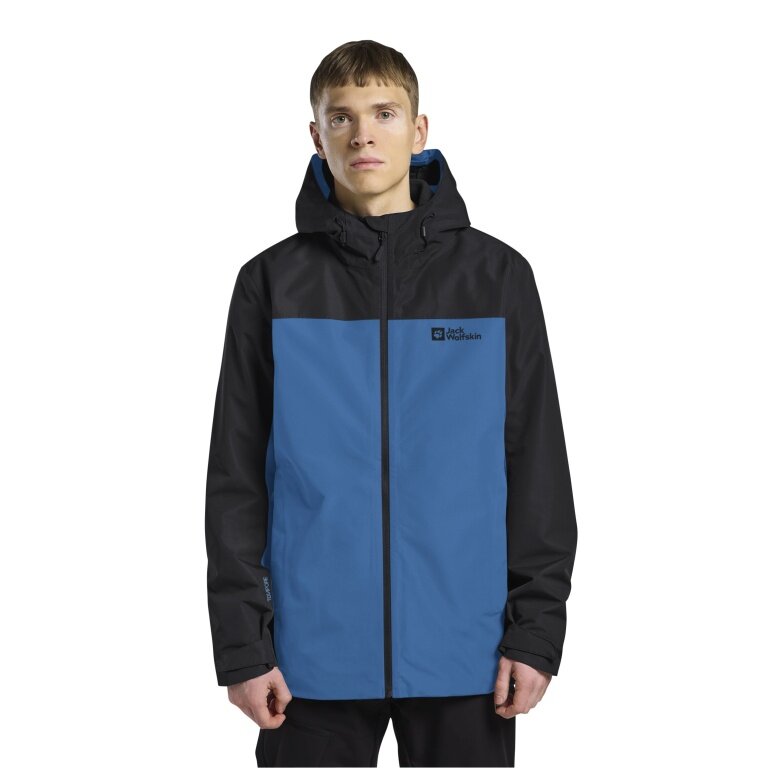 Jack Wolfskin Winter Jacket Taubenberg 3in1 2025 (waterproof and windproof, fleece inner jacket) aurora blue men's