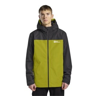 Jack Wolfskin Winter Jacket Taubenberg 3in1 2025 (waterproof and windproof, fleece inner jacket) yellow/black men's