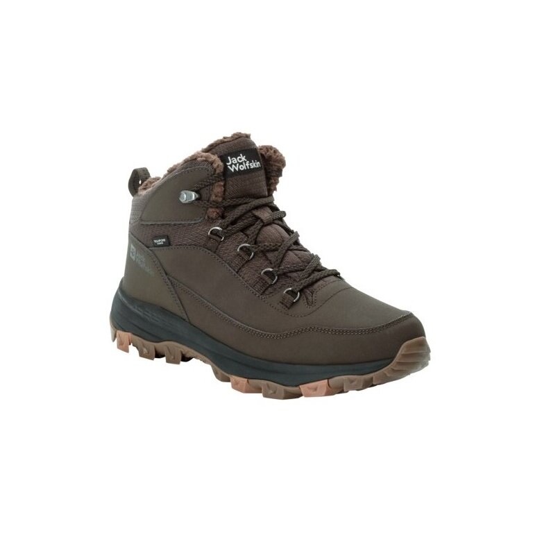 Jack Wolfskin Winter Shoes Everquest Mid Texapore (warm, waterproof, PFC-Free) dark brown Men
